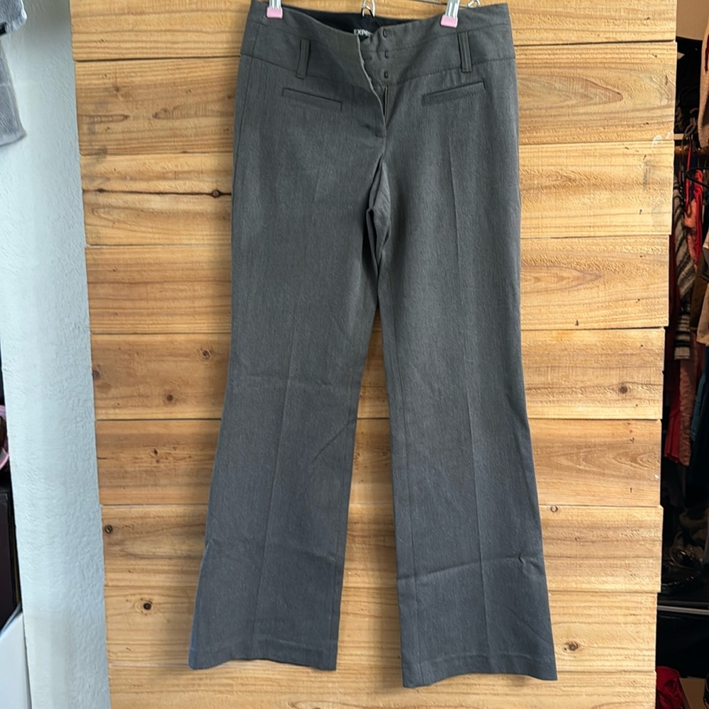 Express Editor Pant, Warm darker grey, size 0 Regular